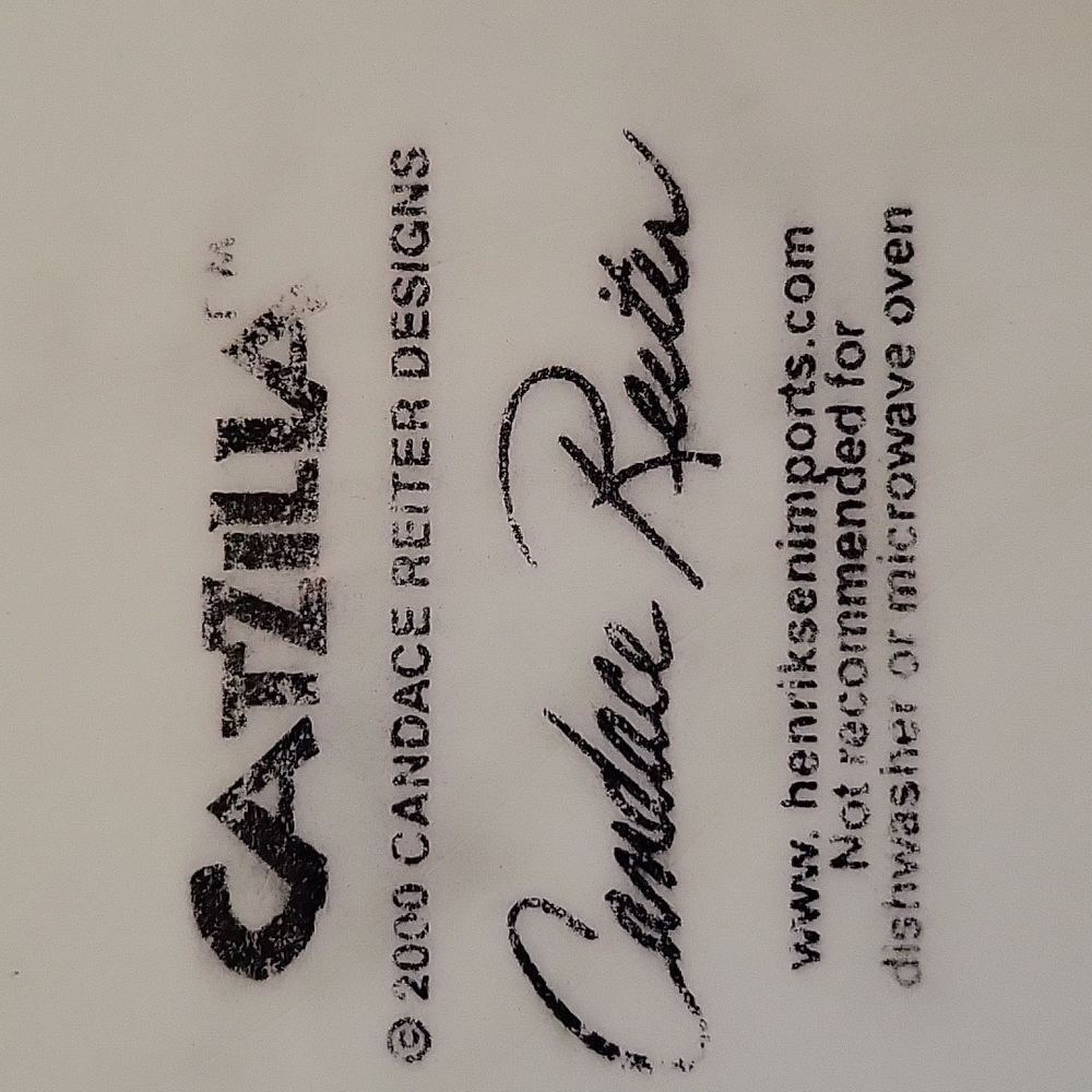 Handpainted Tile  "Catzilla" - Picture 3 of 5